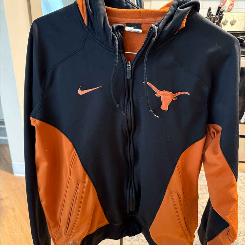 Nike Therma-Fit Black and Orange Hoodie